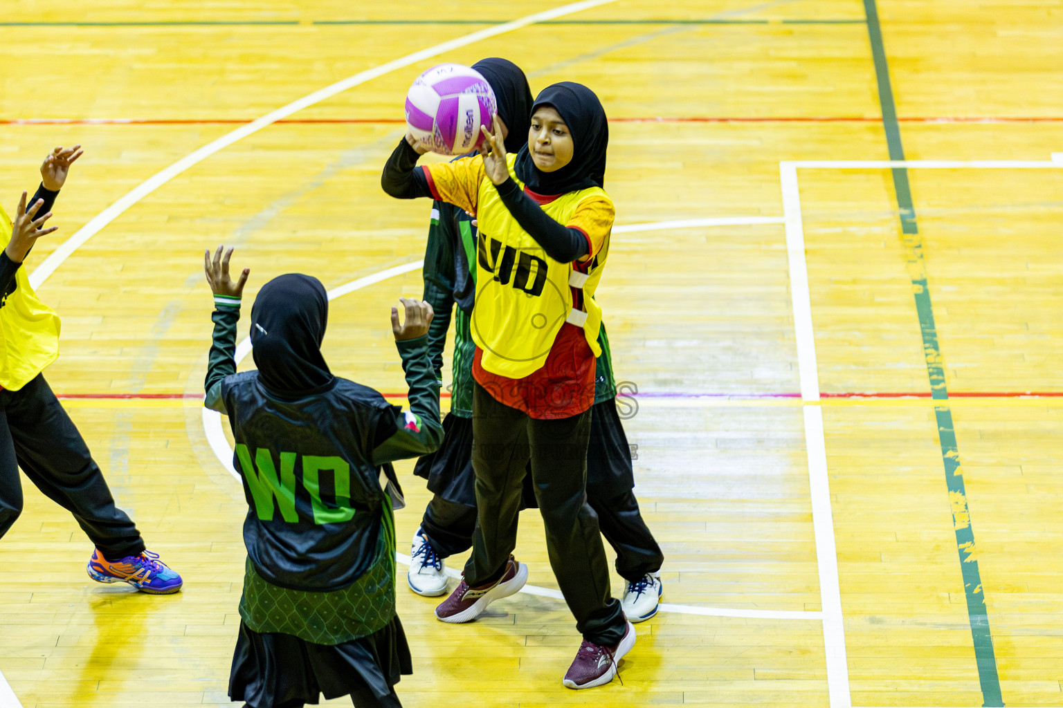 Day 1 of Inter-School Netball Tournament 2025 was held in Social Center Indoor Hall on Saturday, 18th October 2025. Photos: Areef Adam / images.mv