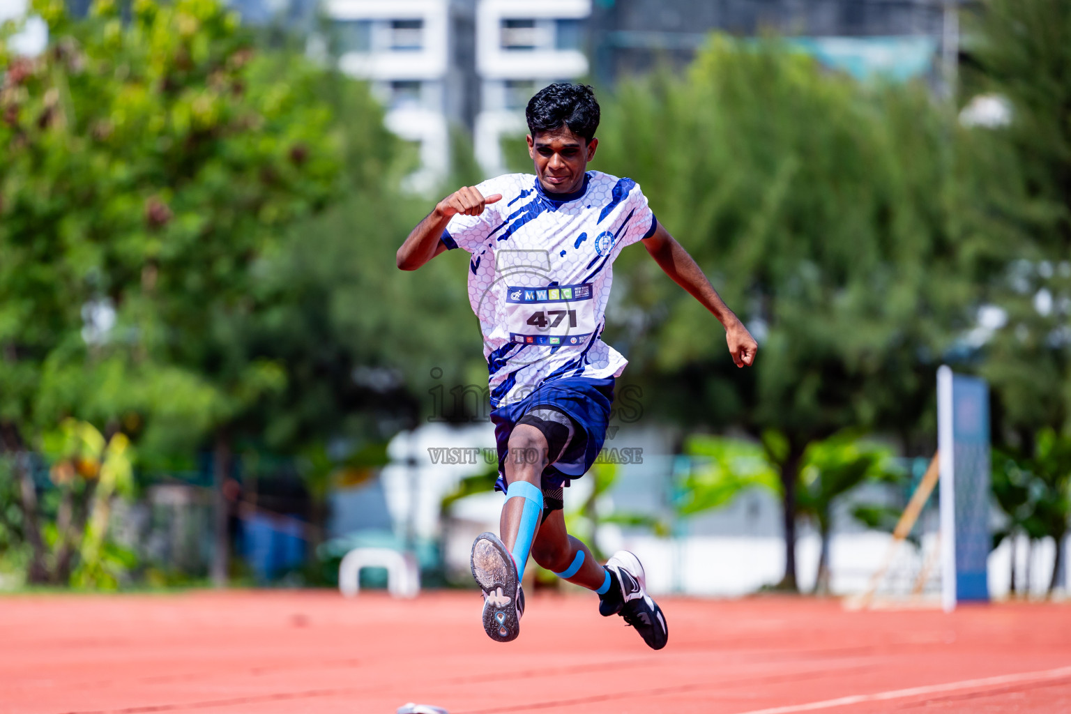 Day 3 of MWSC Interschool Athletics Championships 2024 held in Hulhumale Running Track, Hulhumale, Maldives on Monday, 11th November 2024. Photos by:  Nausham Waheed / Images.mv