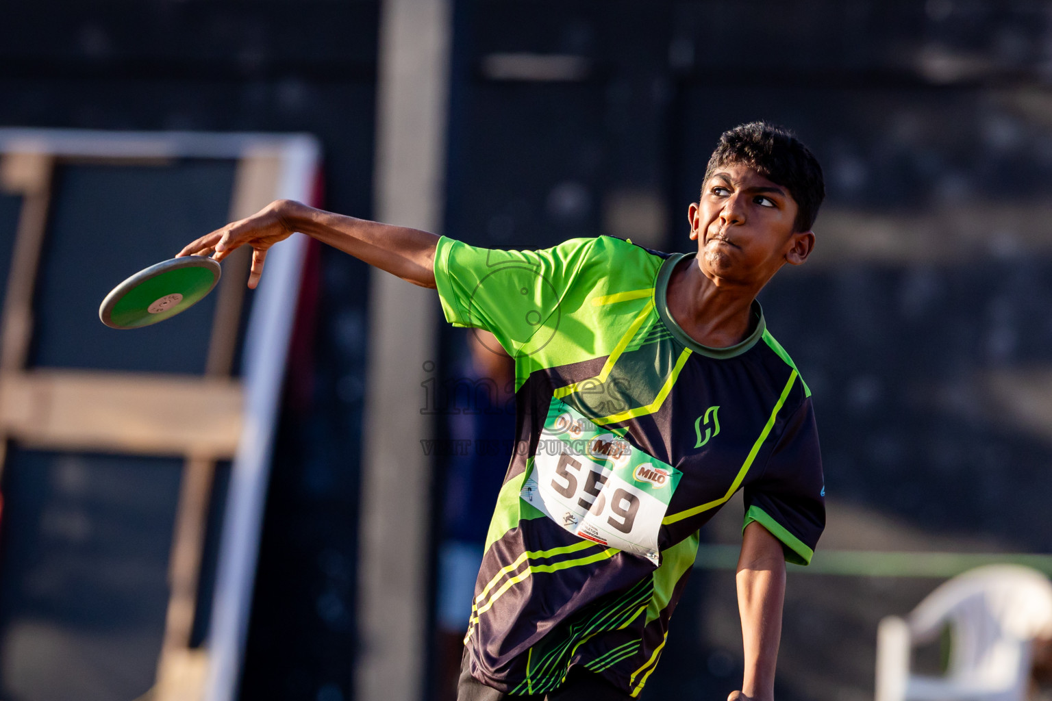 Day 4 of Inter-school Athletics Championship 2025 held in Ekuveni Synthetic Track, Male', Maldives on Thursday, 09th October 2025. Photos by: Nausham Waheed / Images.mv