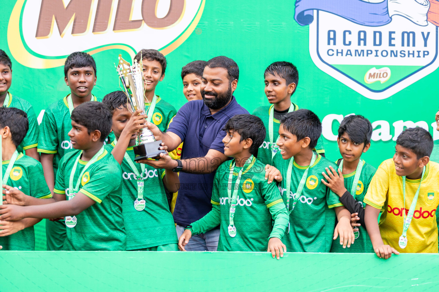 Final Day  of MILO Academy Championship 2024 - U12 was held at Henveiru Grounds in Male', Maldives on Thursday, 7th July 2024. Photos: Shuu Abdul Sattar / images.mv