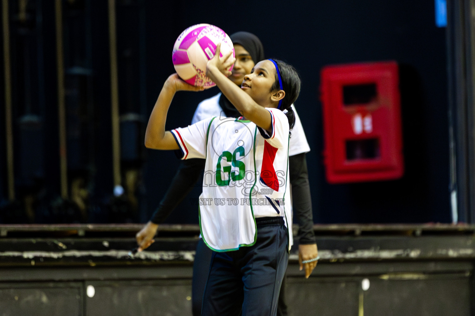 Net Queens vs Netgen B in Day 5 of 3rd Netball Junior Championship, held at Social Center on Thursday 23rd January 2025 . Photos: Shuu Abdul Sattar / images.mv