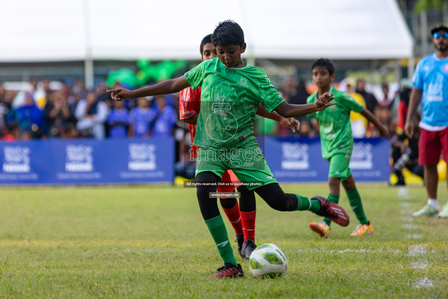 Nestle Kids Football Fiesta 2023 - Day 4
Day 4 of Nestle Kids Football Fiesta, held in Henveyru Football Stadium, Male', Maldives on Saturday, 14th October 2023 Photos: Nausham Waheed / images.mv