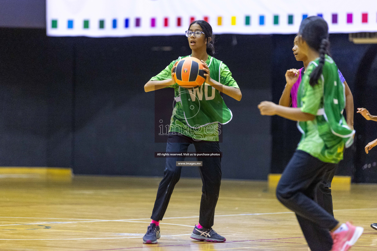 Day6 of 24th Interschool Netball Tournament 2023 was held in Social Center, Male', Maldives on 1st November 2023. Photos: Nausham Waheed / images.mv