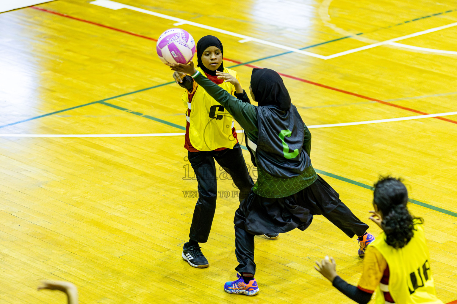 Day 1 of Inter-School Netball Tournament 2025 was held in Social Center Indoor Hall on Saturday, 18th October 2025. Photos: Areef Adam / images.mv
