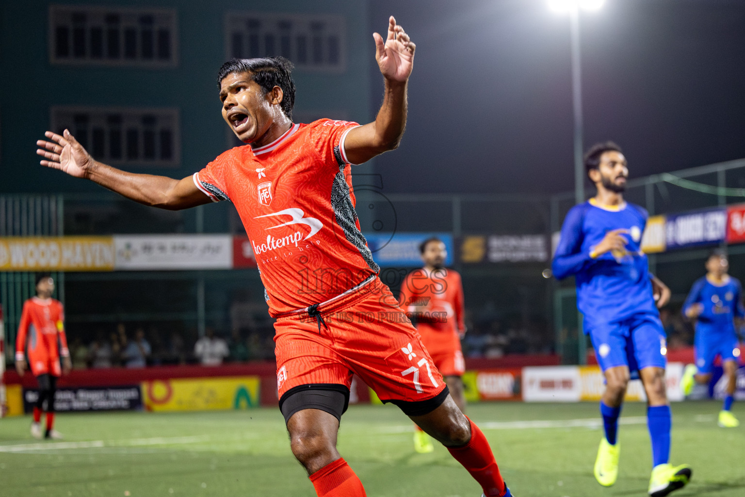 HA Filladhoo vs HA Baarah in Day 13 of Golden Futsal Challenge 2025 was held on Friday, 17th January 2025, in Hulhumale', Maldives 
Photos: Hassan Simah / images.mv