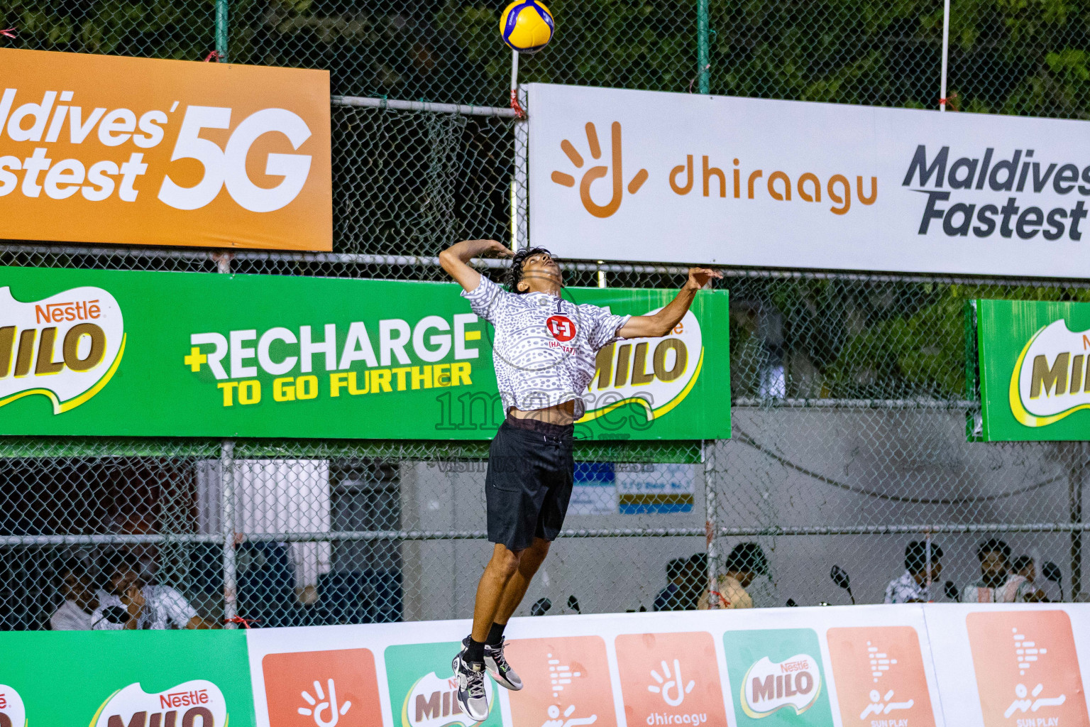 Sports Club Vision vs Sports Club City in Milo National Junior Volleyball Championship 2025 Day 3 was held on Monday, 24th November 2025 at Ekuveni Turf Court Male', Maldives. Photos: Areef Adam / images.mv