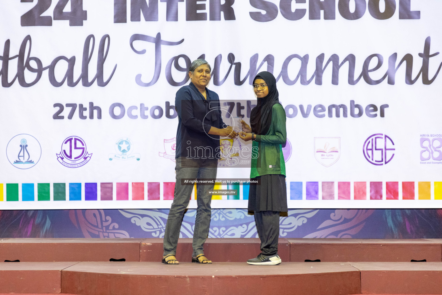 Final of 24th Interschool Netball Tournament 2023 was held in Social Center, Male', Maldives on 7th November 2023. Photos: Nausham Waheed / images.mv