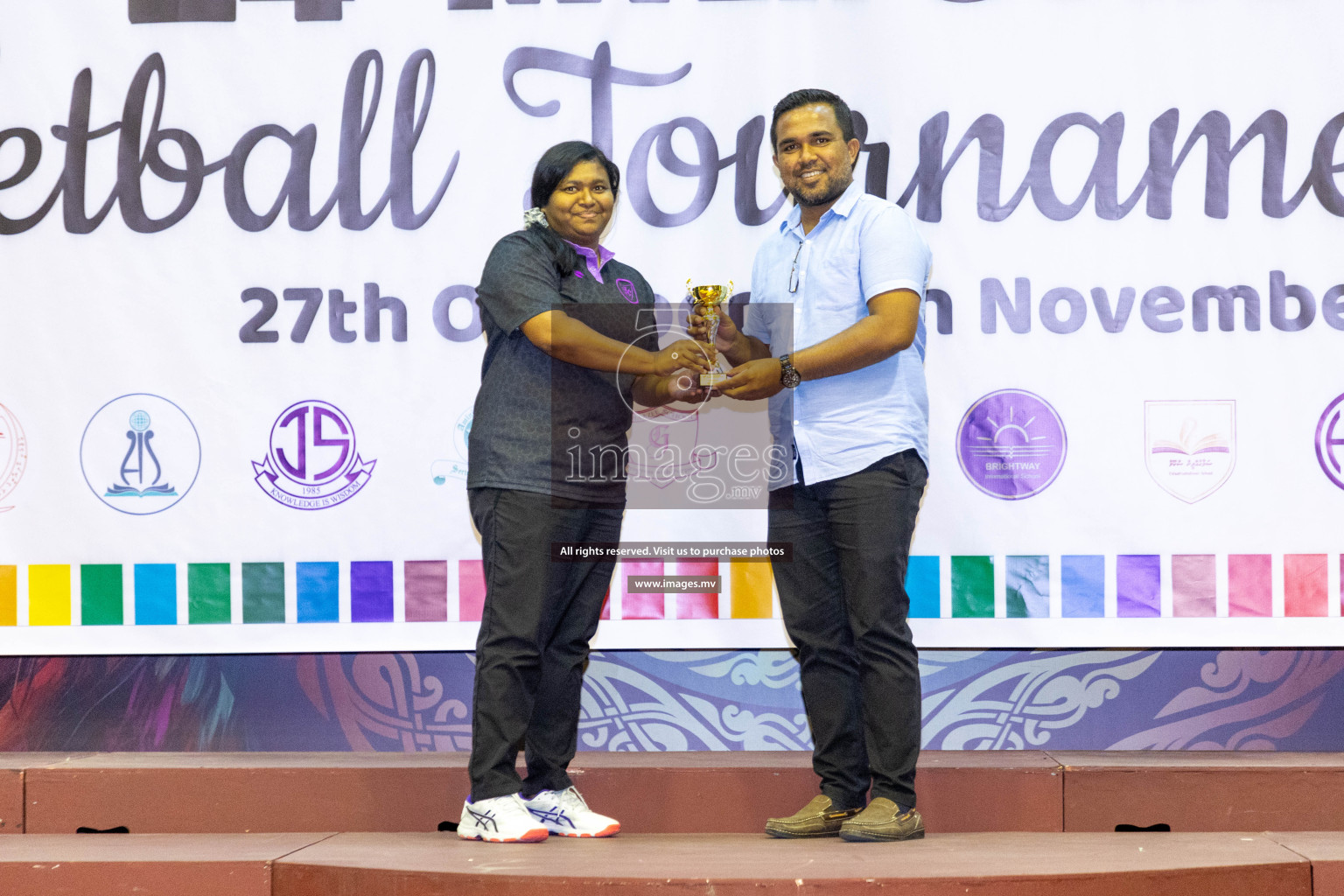 Final of 24th Interschool Netball Tournament 2023 was held in Social Center, Male', Maldives on 7th November 2023. Photos: Nausham Waheed / images.mv