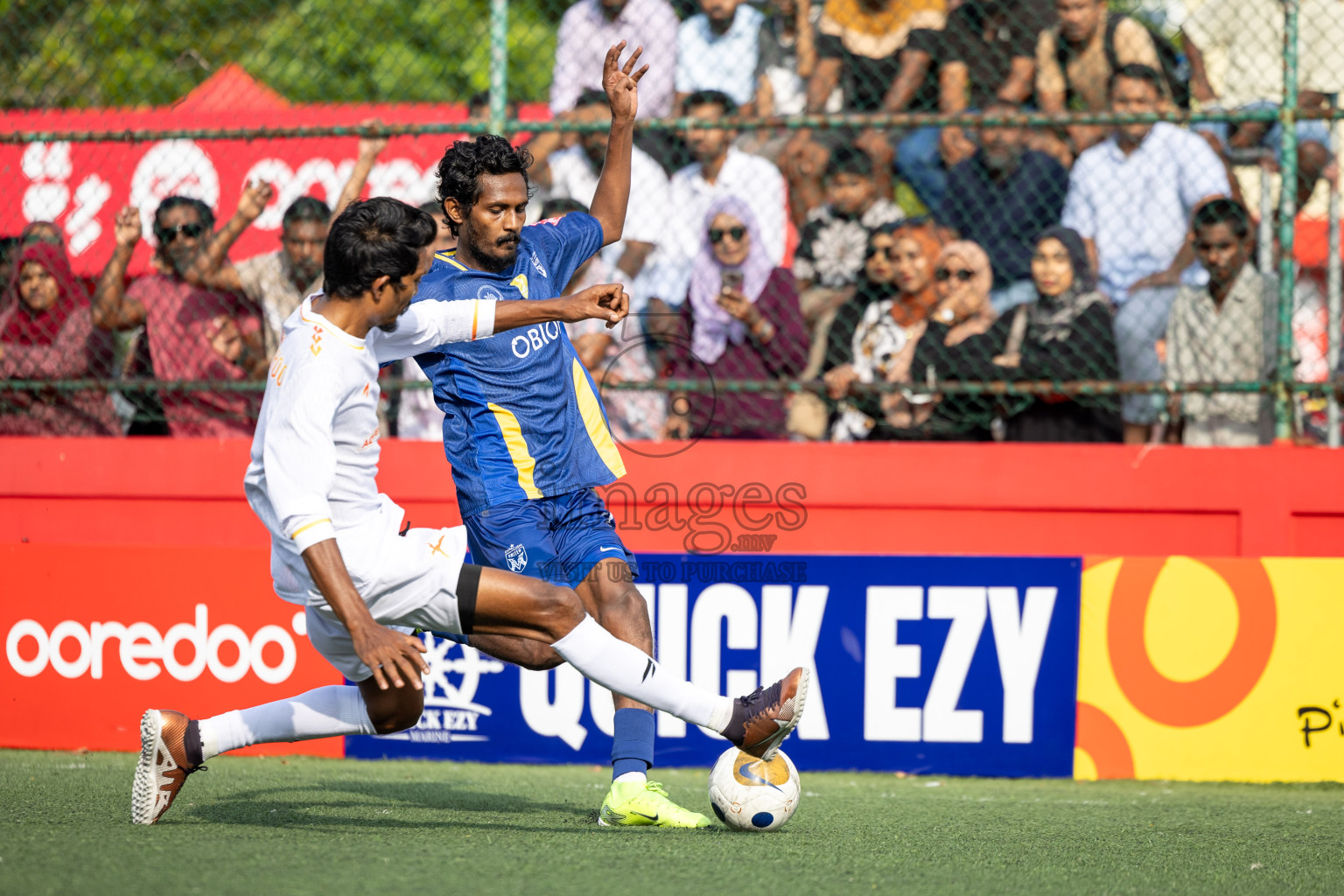 B Eydhafushi vs B Thulhaadhoo in Day 13 of Golden Futsal Challenge 2025 was held on Friday, 17th January 2025, in Hulhumale', Maldives 
Photos: Hassan Simah / images.mv