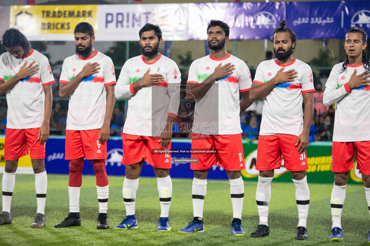 Team FSM Vs Prisons Club in the Semi Finals of Club Maldives 2021 held in Hulhumale, Maldives on 15 December 2021. Photos: Ismail Thoriq / images.mv