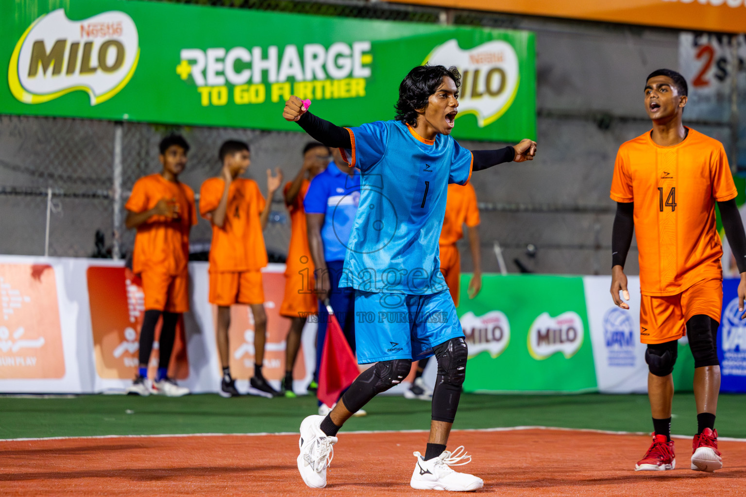 Sports Club Vision vs Sports Club Dhirun in the Bronze Match of Milo National Junior Volleyball Championship 2025 Men's Division was held on Saturday, 29th November 2025 at Ekuveni Turf Court Male', Maldives. Photos: Nausham Waheed / images.mv