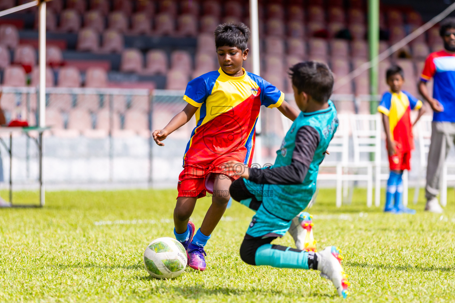 Day 2 of Under 10 MILO Academy Championship 2024 was held at National Stadium in Male', Maldives on Saturday, 27th April 2024. Photos: Nausham Waheed / images.mv