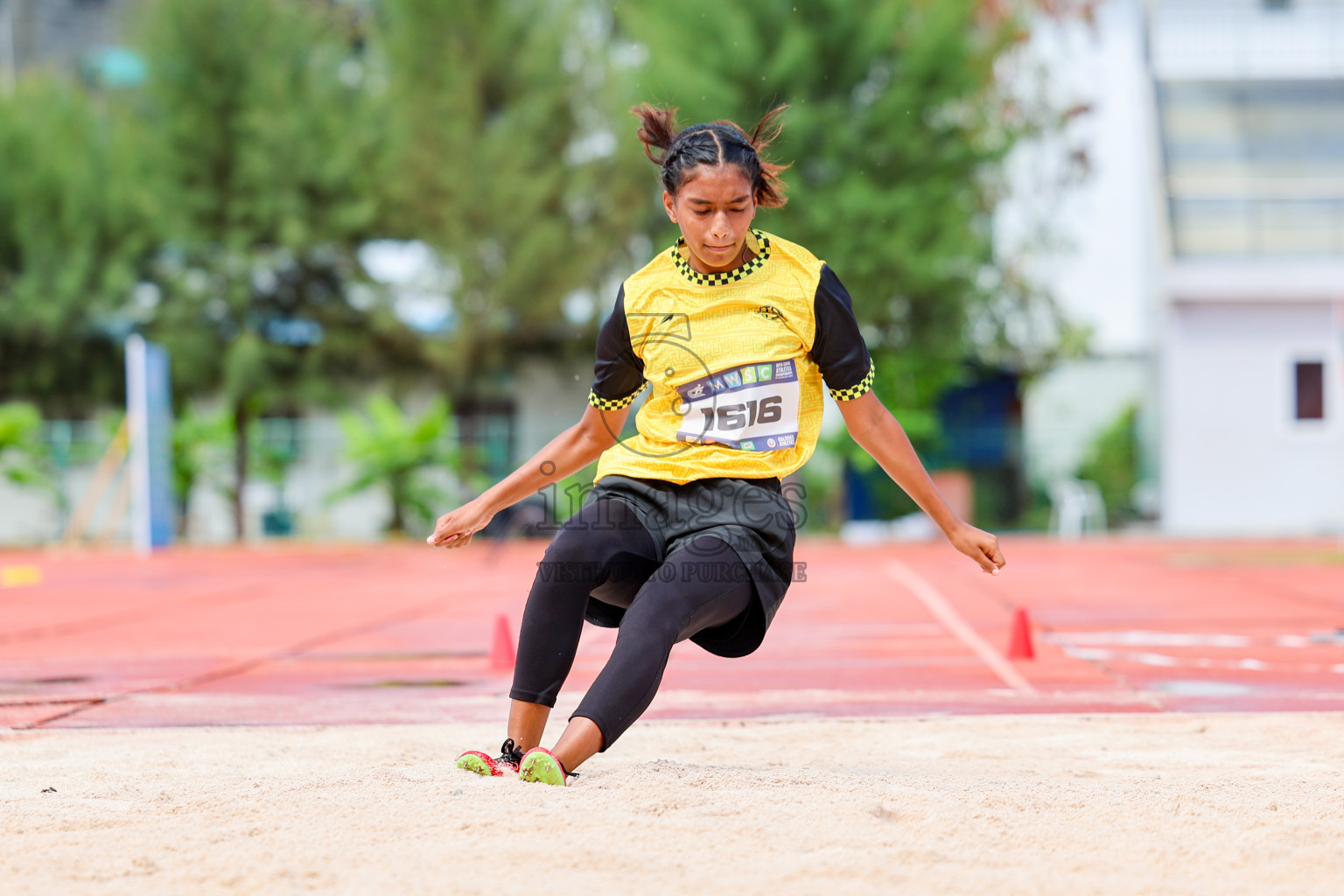 Day 1 of MWSC Interschool Athletics Championships 2024 held in Hulhumale Running Track, Hulhumale, Maldives on Saturday, 9th November 2024. 
Photos by: Ismail Thoriq, Hassan Simah / Images.mv