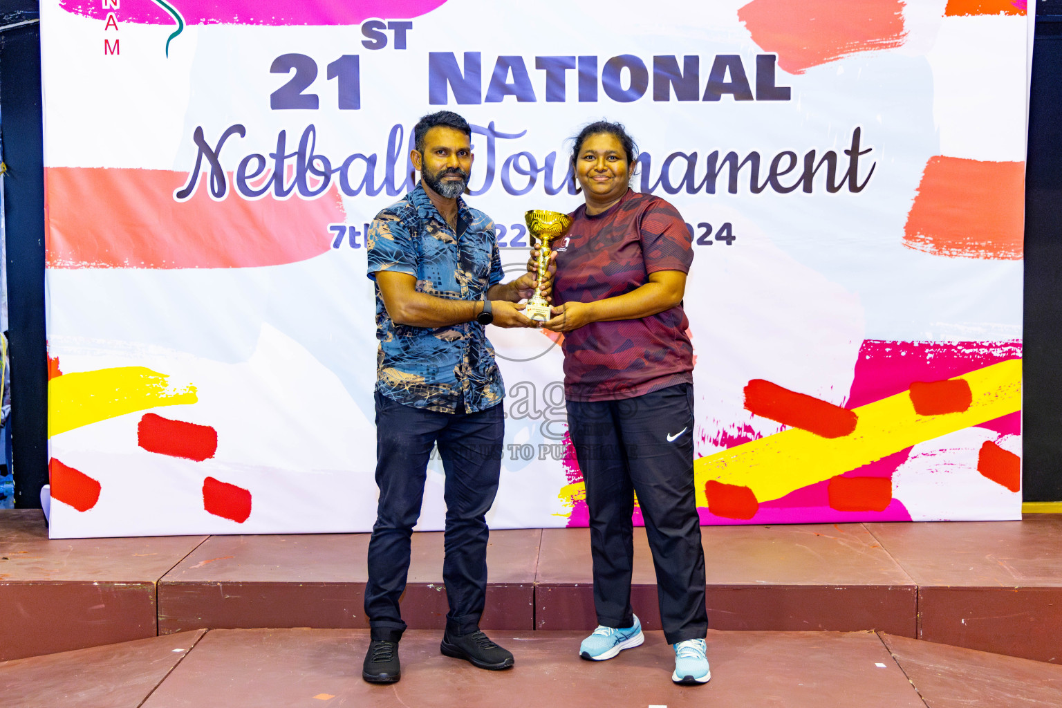 Club Matrix vs Club Green Streets in Final of 21st National Netball Tournament was held in Social Canter at Male', Maldives on Wednesday, 22nd May 2024. Photos: Nausham Waheed / images.mv