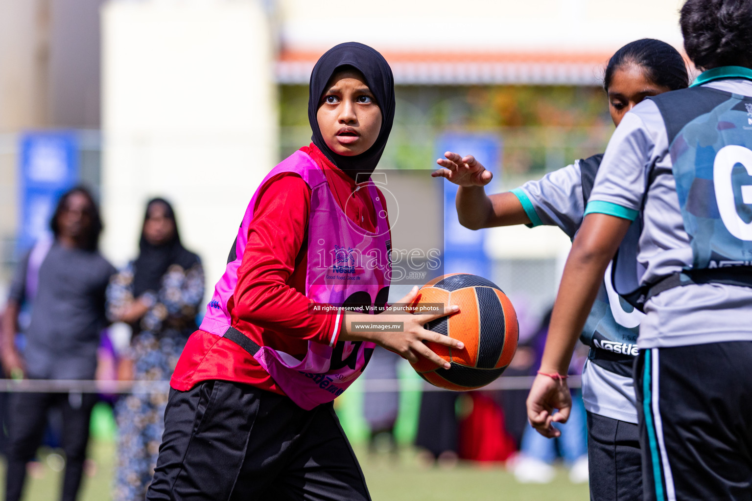 Day 1 of Nestle' Kids Netball Fiesta 2023 held in Henveyru Stadium, Male', Maldives on Thursday, 30th November 2023. Photos by Nausham Waheed / Images.mv