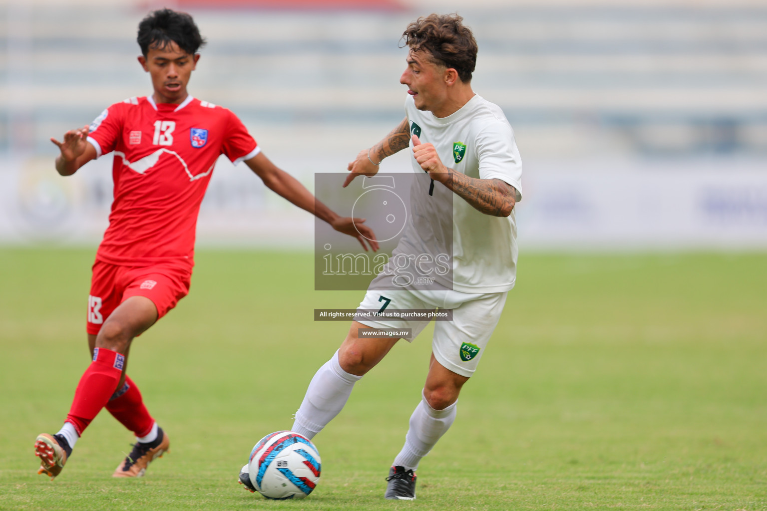 Nepal vs Pakistan in SAFF Championship 2023 held in Sree Kanteerava Stadium, Bengaluru, India, on Tuesday, 27th June 2023. Photos: Nausham Waheed, Hassan Simah / images.mv