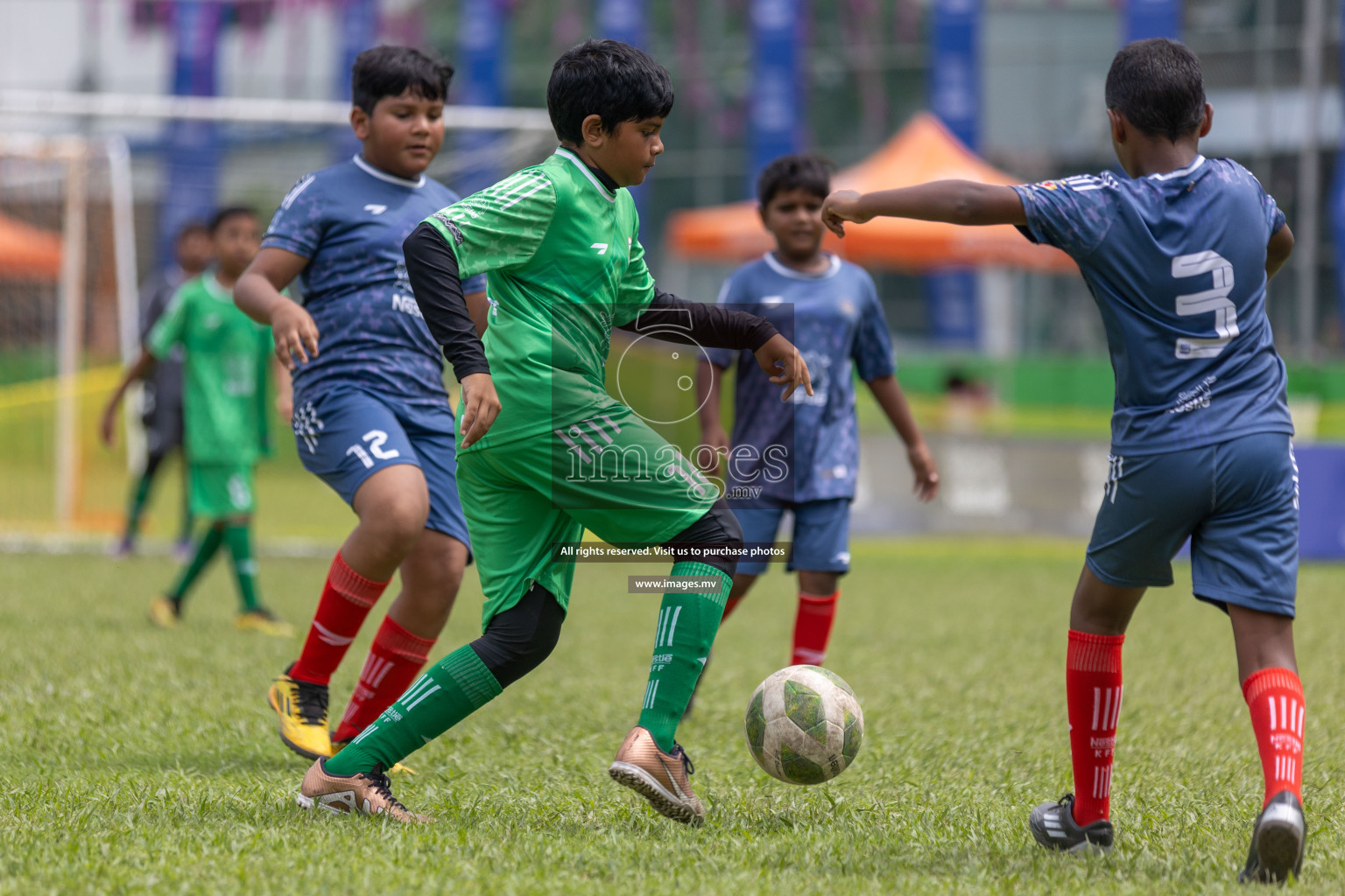 Day 2 of Nestle kids football fiesta, held in Henveyru Football Stadium, Male', Maldives on Thursday, 12th October 2023 Photos: Shuu Abdul Sattar / mages.mv