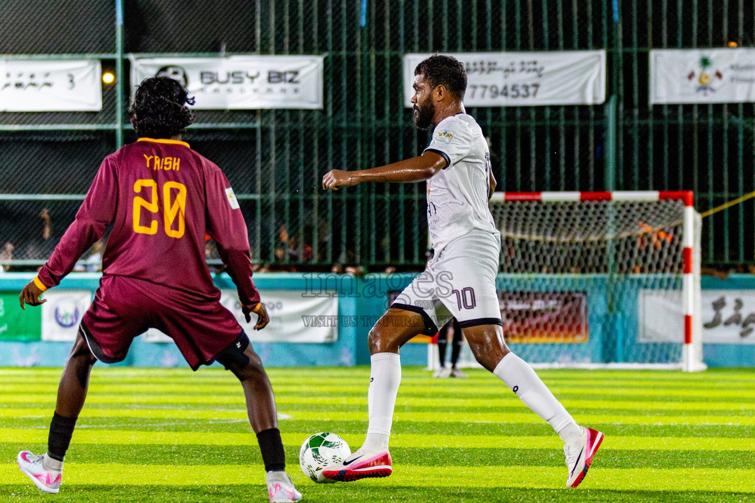 Ifhaams vs Comienzo fc in Semi Finals of Laamehi Dhiggaru Ekuveri Futsal Challenge 2025 was held on Sunday, 27th July 2025, at Dhiggaru Futsal Ground, Dhiggaru, Maldives Photos: Nausham Waheed  / images.mv