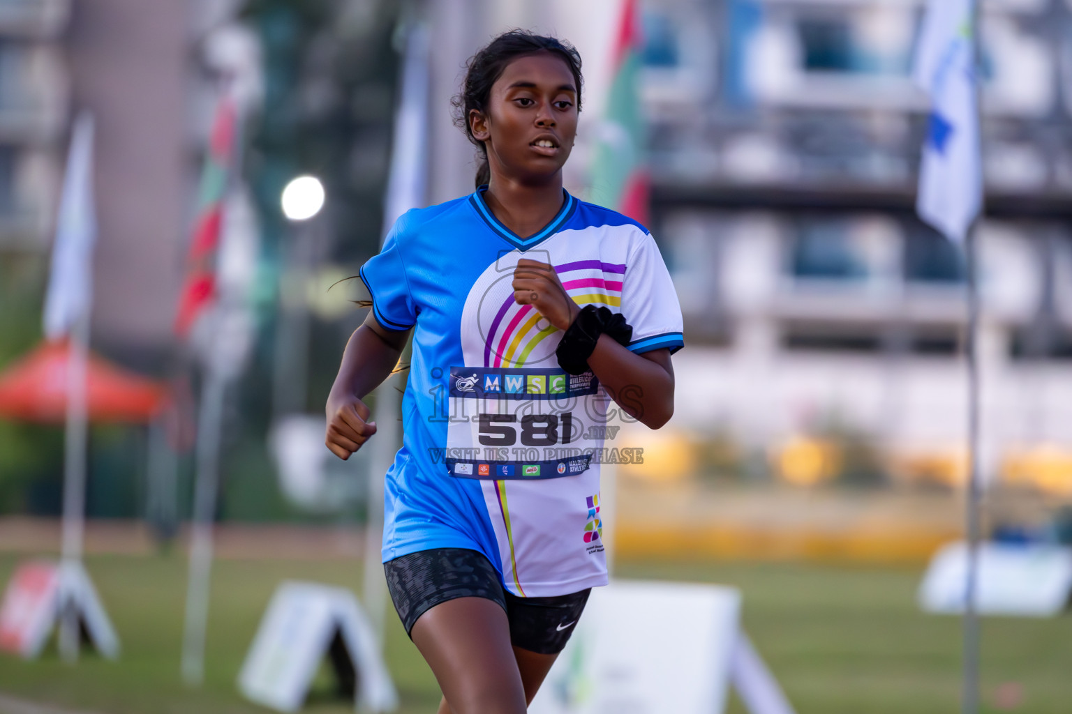 Day 5 of MWSC Interschool Athletics Championships 2024 held in Hulhumale Running Track, Hulhumale, Maldives on Wednesday, 13th November 2024. Photos by: Ismail Thoriq / Images.mv