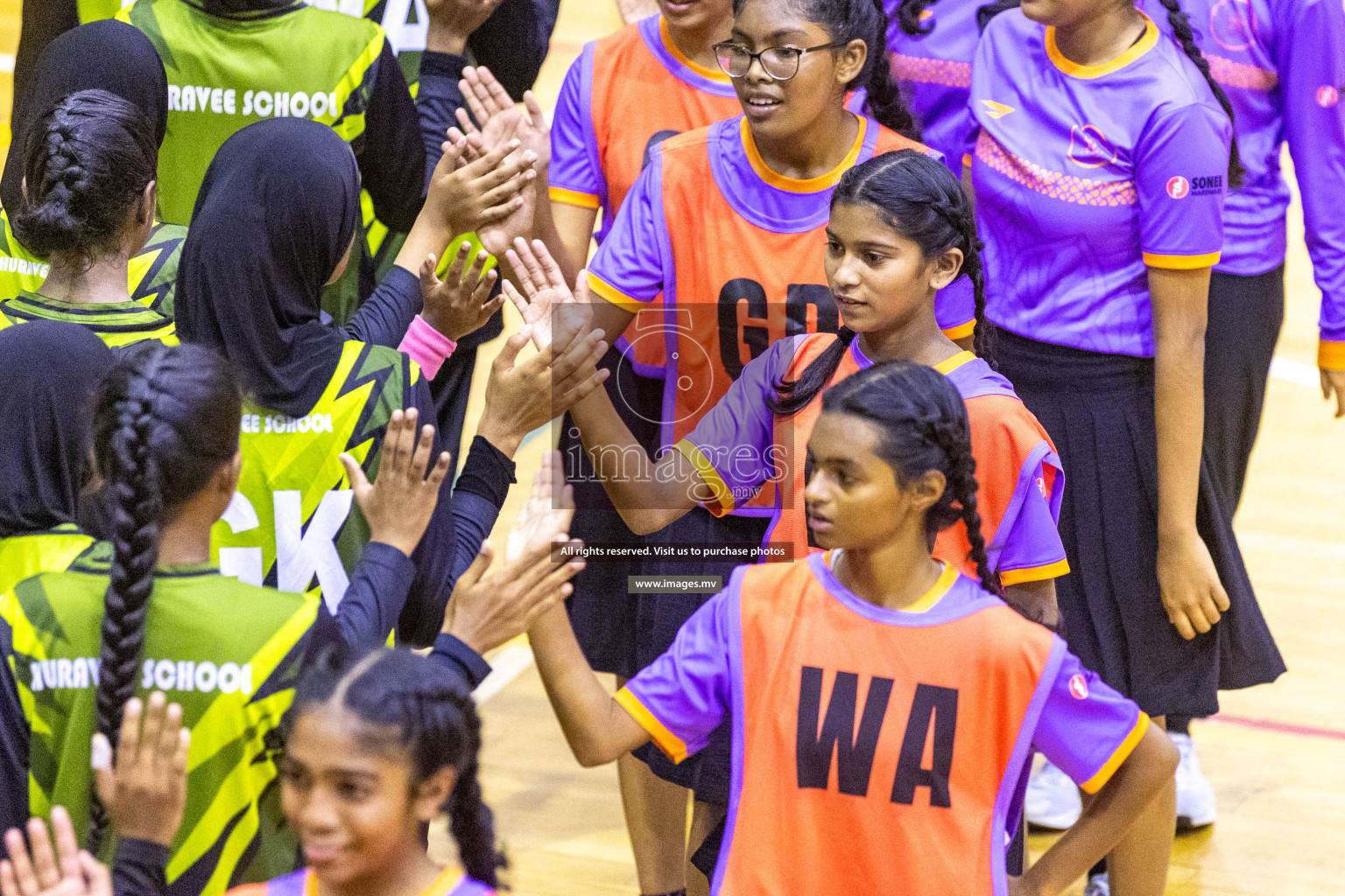 Day4 of 24th Interschool Netball Tournament 2023 was held in Social Center, Male', Maldives on 30th October 2023. Photos: Nausham Waheed / images.mv