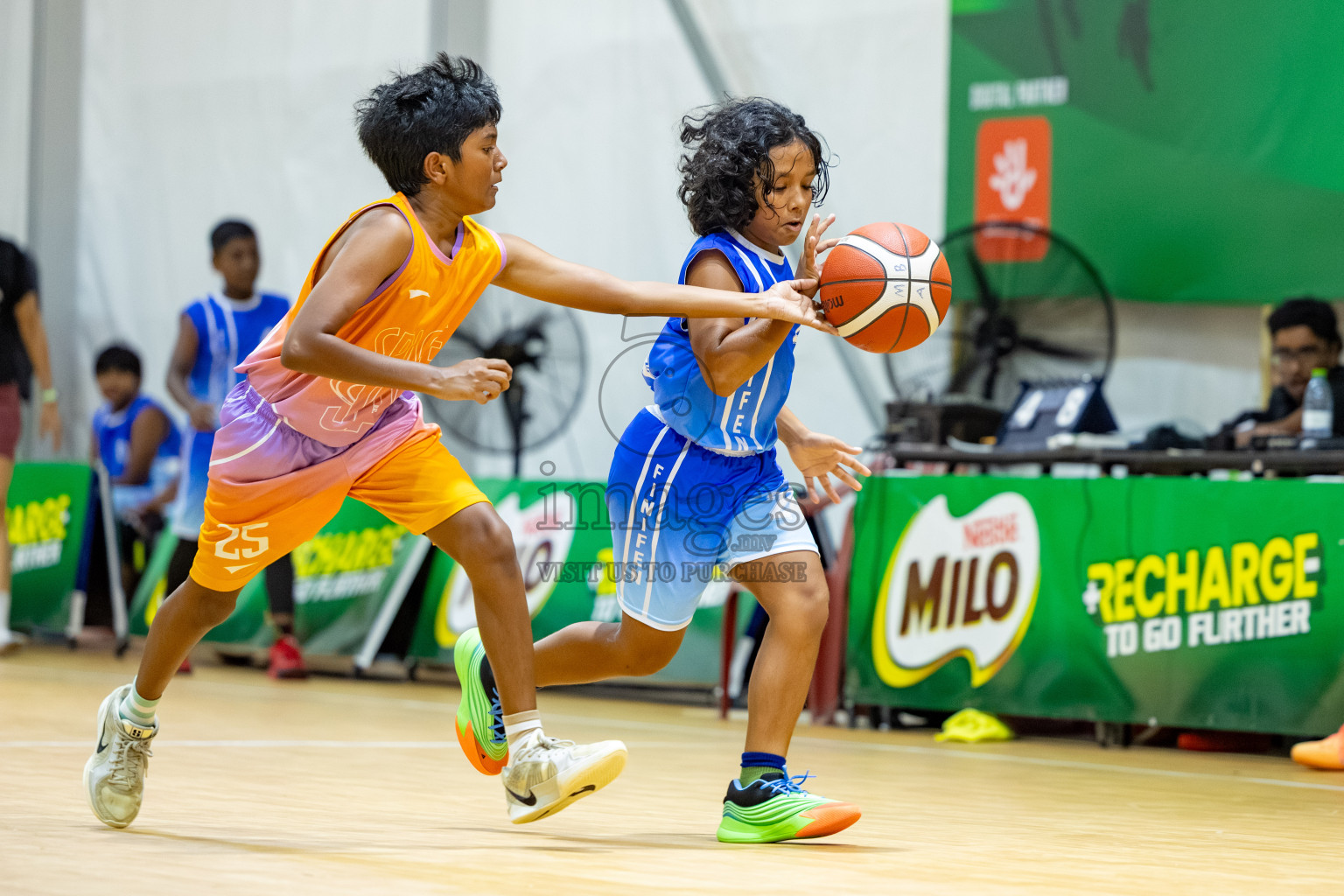 Milo 5 x 5 Junior Challenge 2025 - Basketball tournament held in Basketball Training Center, Male', Maldives on Thursday, 09th October 2025. 
Photo by: Hassan Simah / Images.mv