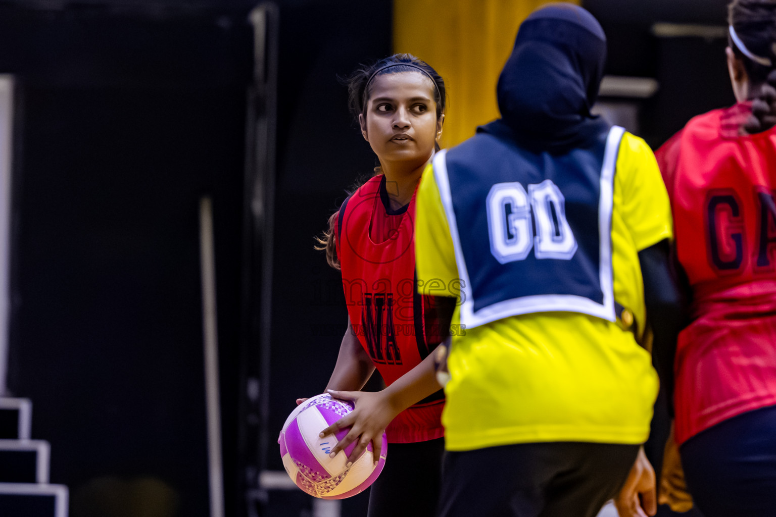 C Matrix vs KYRC in Day 2 of 24th Milo Netball Association Championship held in Social Center at Male', Maldives on Tuesday, 2nd September 2025. Photos: Nausham Waheed / images.mv