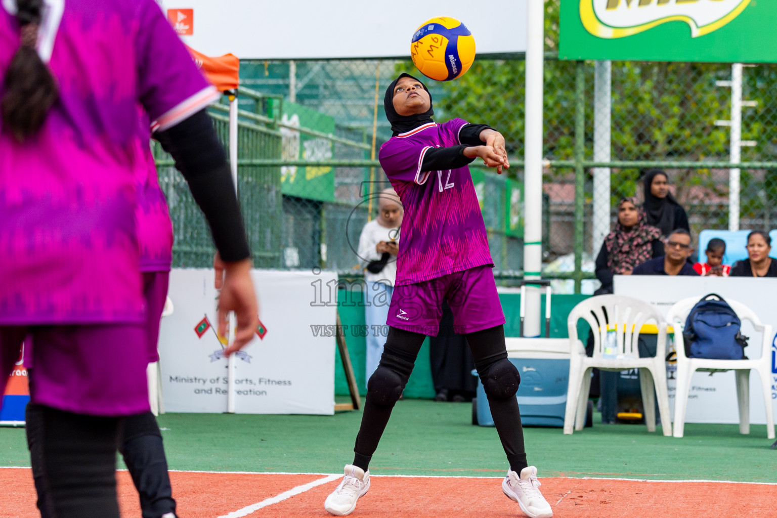 City Sports Club vs Alma Sports Club in Milo National Junior Volleyball Championship 2025 Day 4 was held on Tuesday, 25th November 2025 at Ekuveni Turf Court Male', Maldives. Photos: Nausham Waheed / images.mv