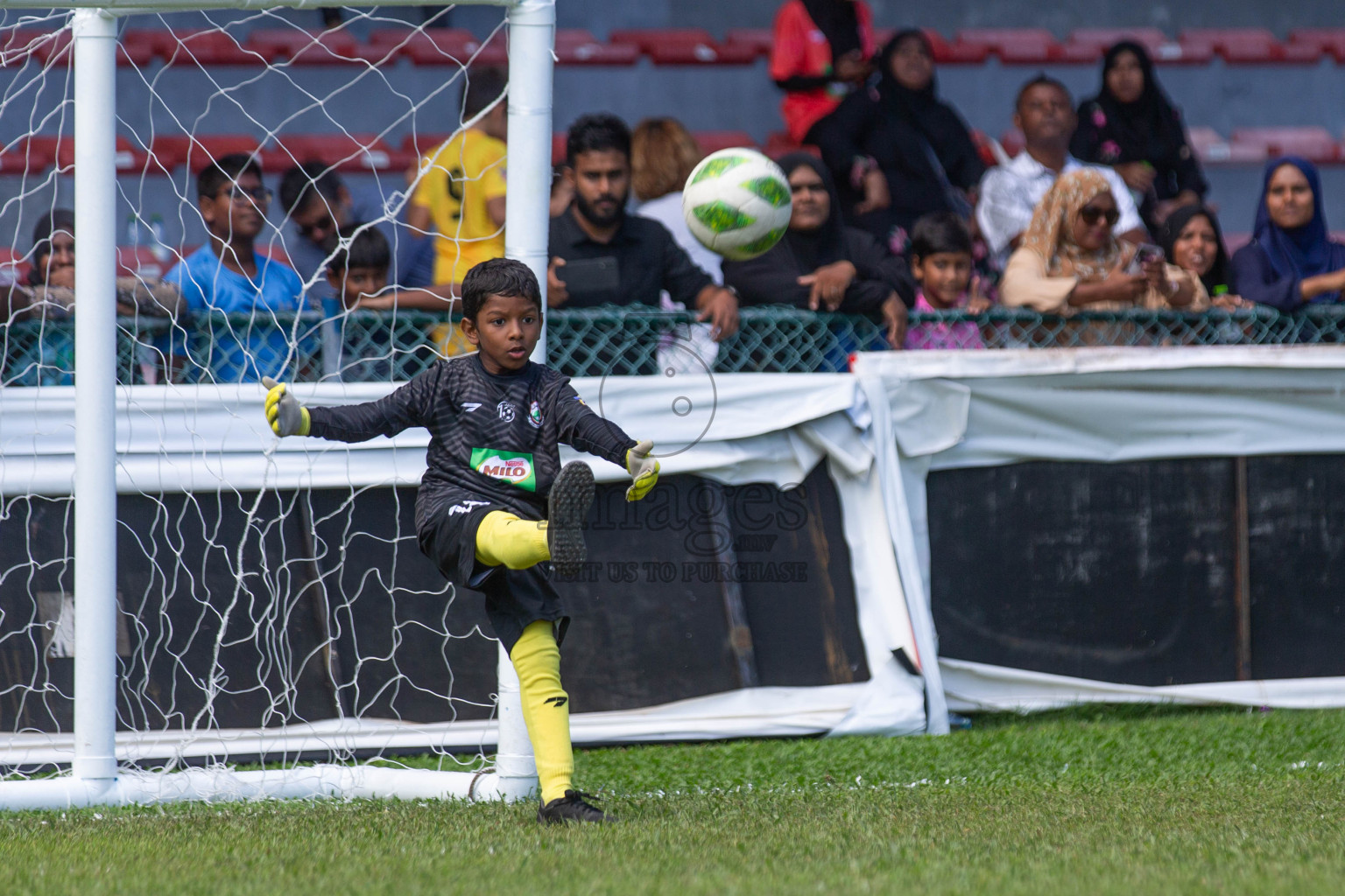 Day 2 of MILO Kids Football Fiesta was held at National Stadium in Male', Maldives on Saturday, 24th February 2024.