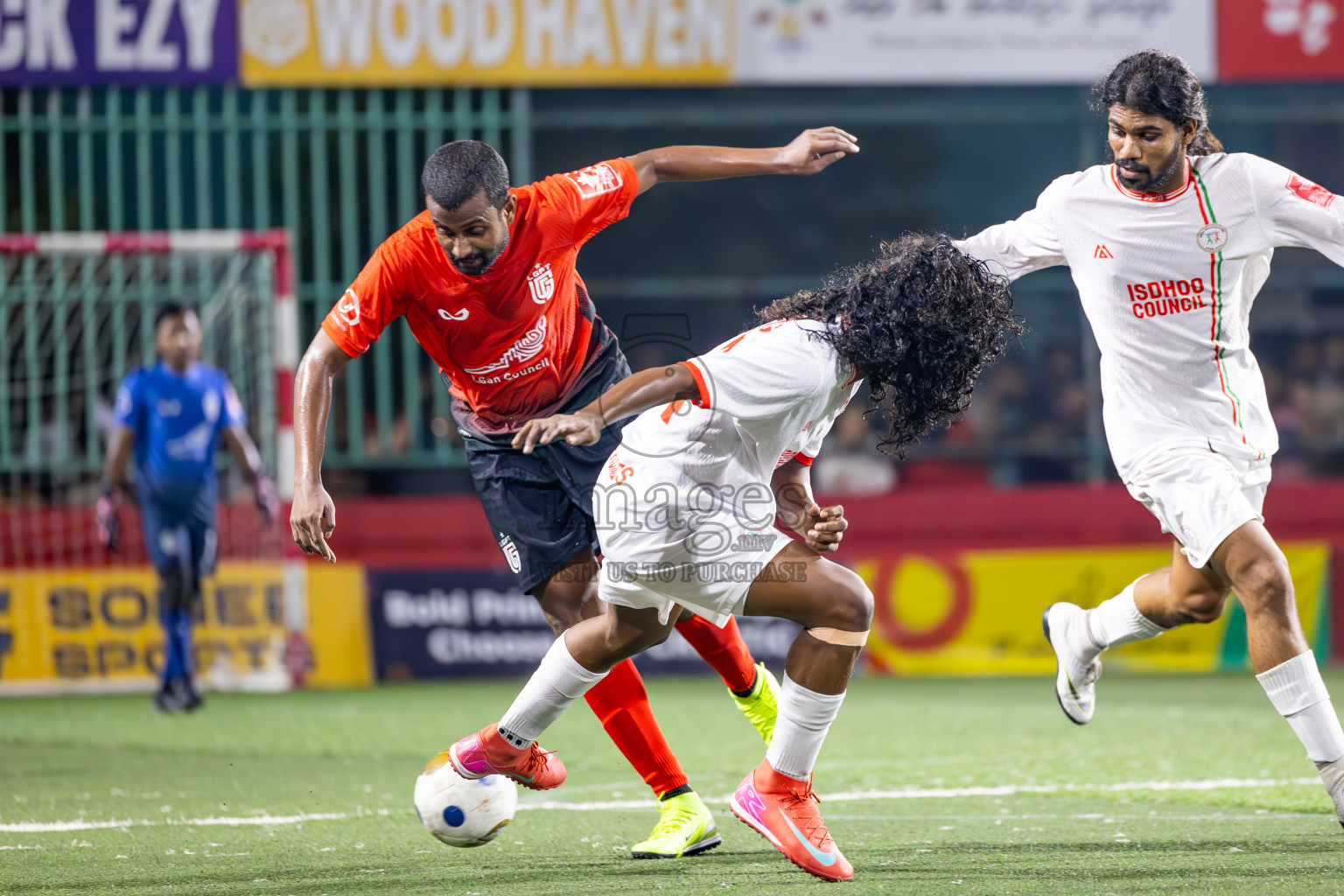 L Gan vs L Isdhoo in Laamu Atoll Finals Day 26 of Golden Futsal Challenge 2025 was held on Thursday , 30th January 2025, in Hulhumale', Maldives. Photos: Ismail Thoriq / images.mv