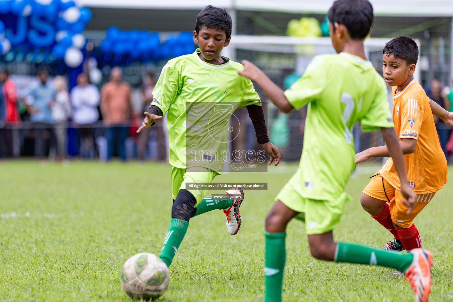 Day 1 of Milo kids football fiesta, held in Henveyru Football Stadium, Male', Maldives on Wednesday, 11th October 2023 Photos: Nausham Waheed/ Images.mv