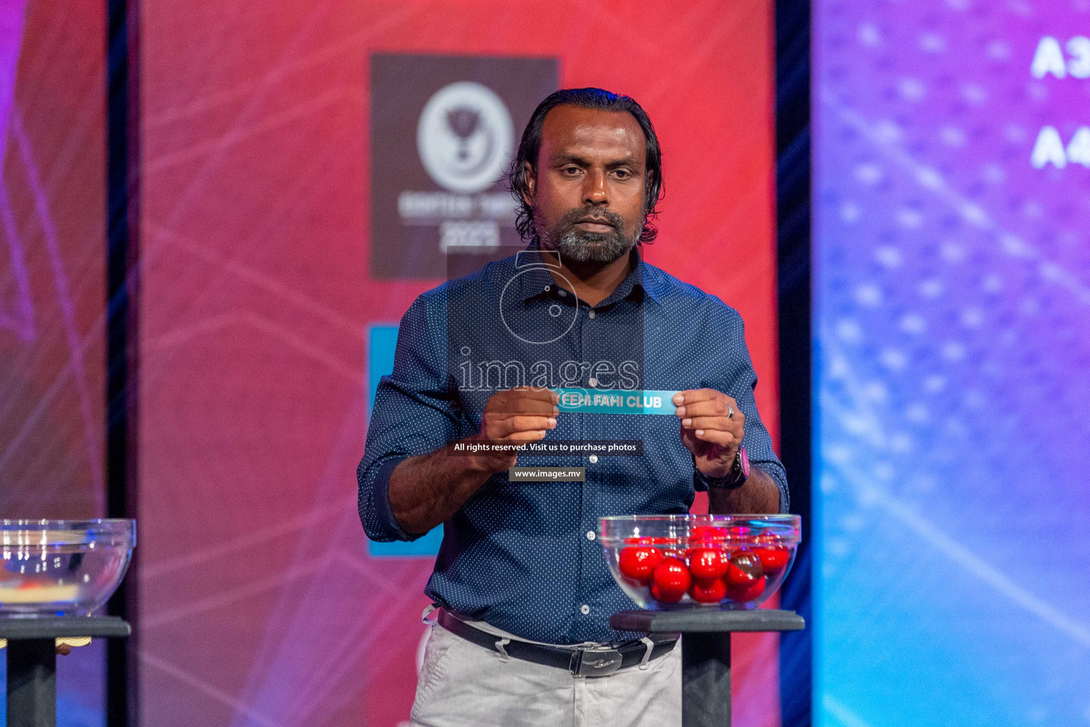 Draw ceremony of Club Maldives 2023 was held on Thursday, 6th July 2023 at PSM Studio in Male', Maldives.  Photos: Ismail Thoriq / images.mv