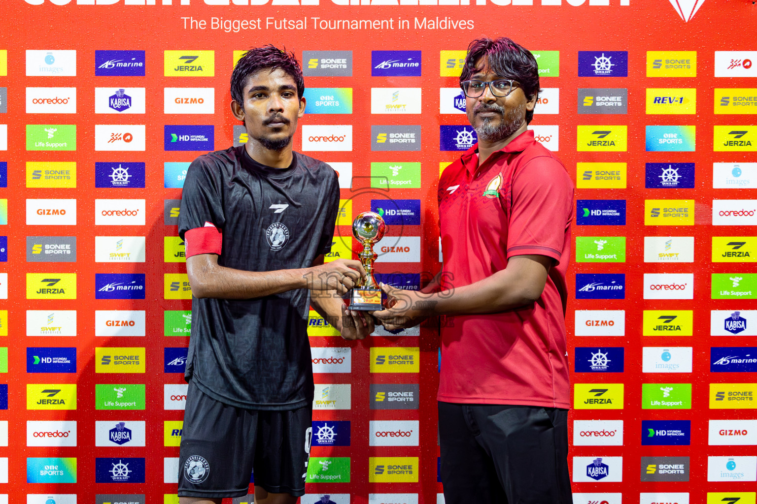 GA. Kanduhulhudhoo VS GA. Gemanafushi on Day 31 of Golden Futsal Challenge 2024, held on Friday, 16th February 2024 in Hulhumale', Maldives Photos: Hassan Simah / images.mv