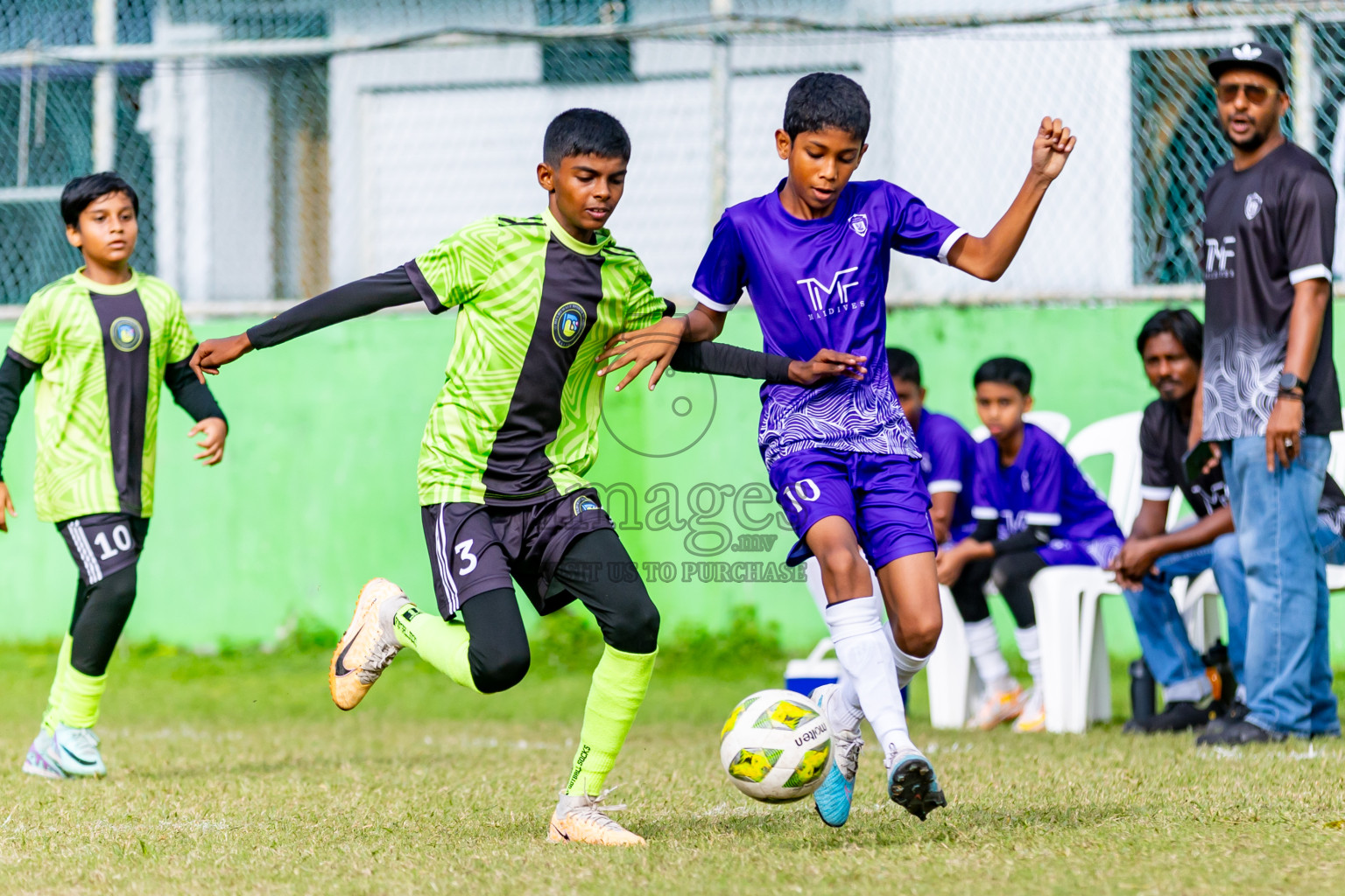 Day 1 of MILO Academy Championship 2024 - U12 was held at Henveiru Grounds in Male', Maldives on Sunday, 7th July 2024. Photos: Nausham Waheed / images.mv