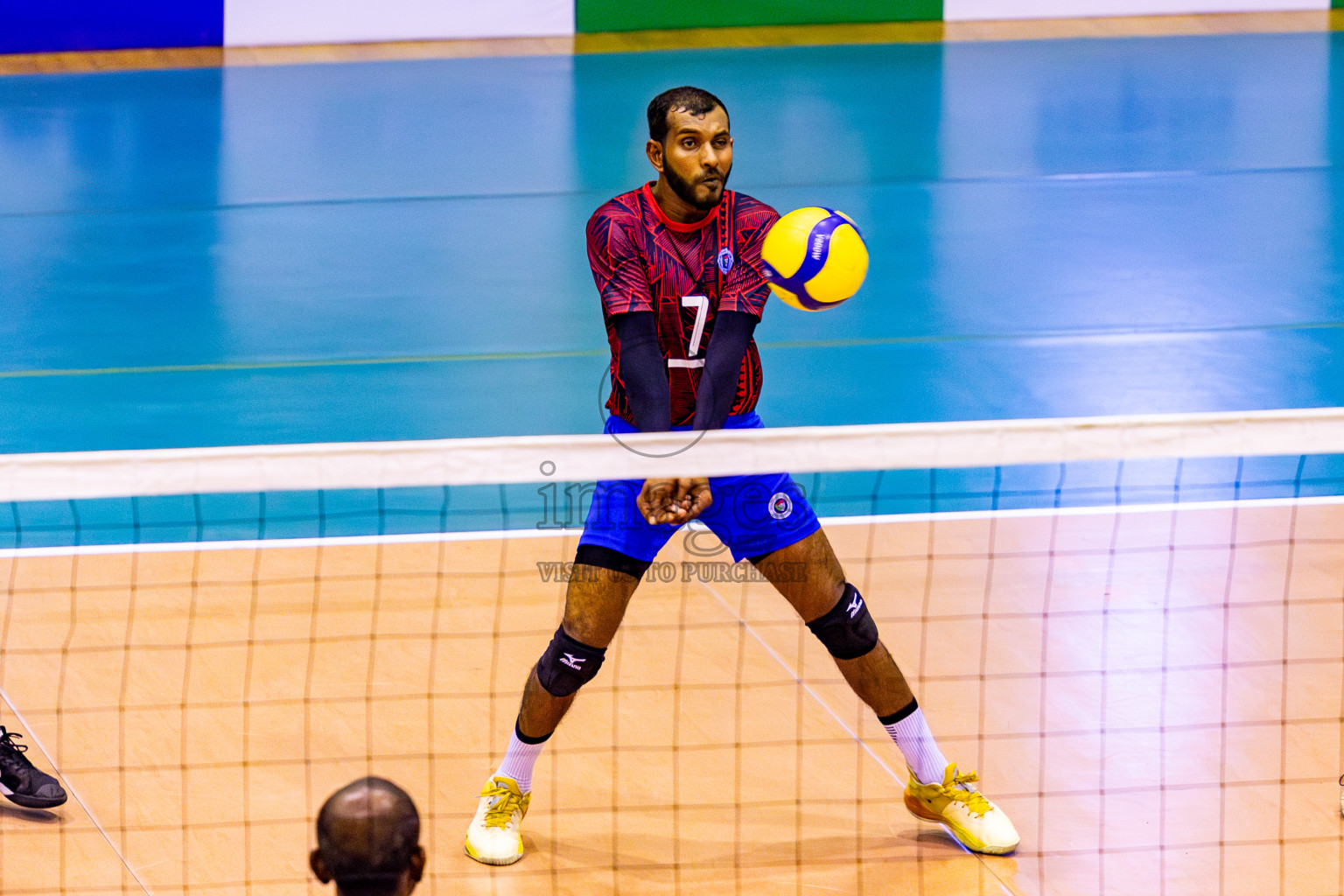 Police Club vs Club HDC in Semi Final of MILO VAM Cup 2024 Men's Division was held in Social Center Indoor Hall on Friday, 1st September 2024. Photos: Nausham Waheed / images.mv