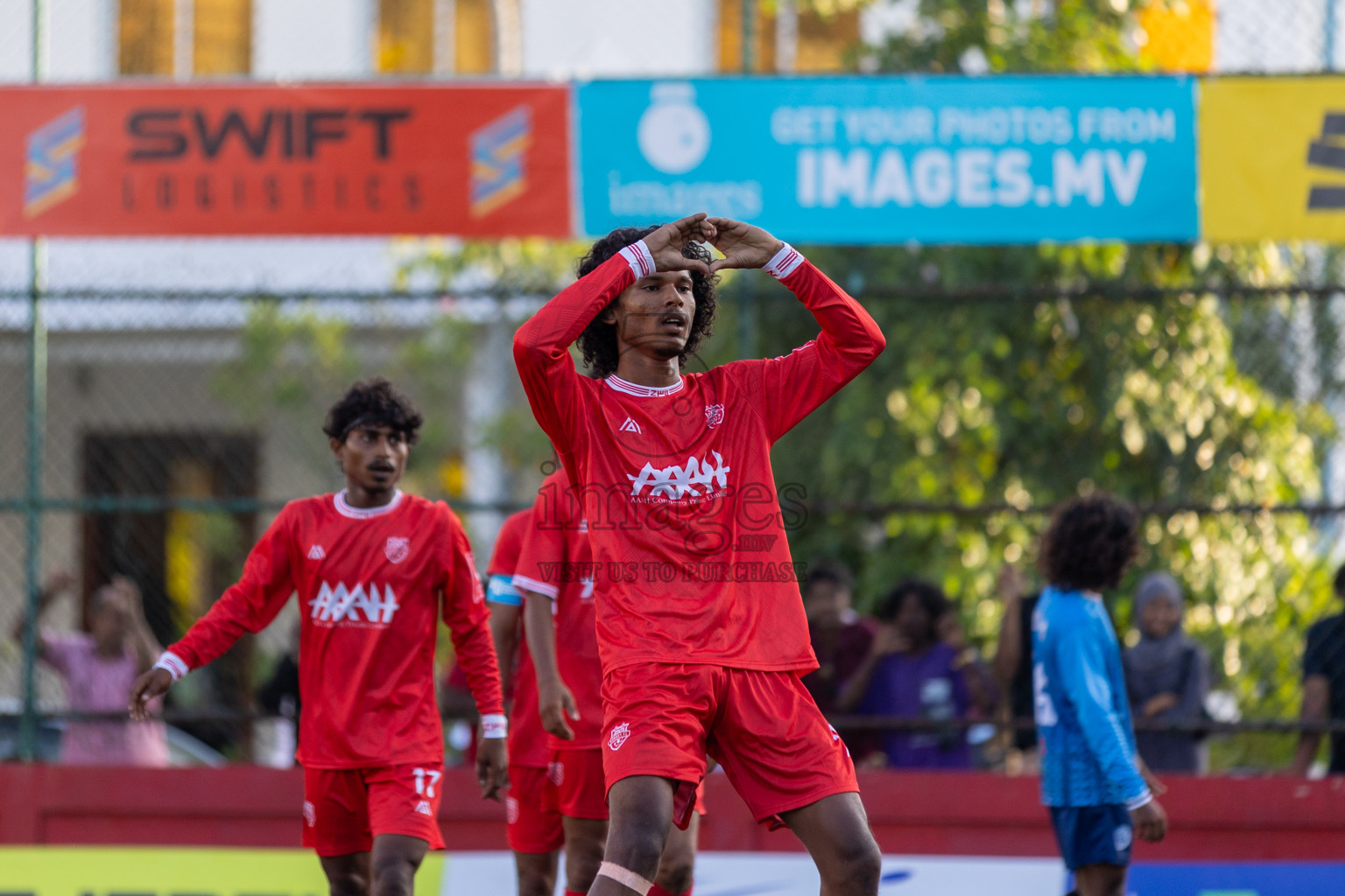 GA Kondey vs GA Gemanafushi in Day 5 of Golden Futsal Challenge 2024 was held on Friday, 19th January 2024, in Hulhumale', Maldives Photos: Mohamed Mahfooz Moosa / images.mv