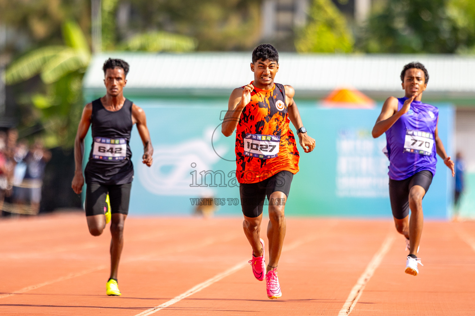 Day 4 of MWSC Interschool Athletics Championships 2024 held in Hulhumale Running Track, Hulhumale, Maldives on Tuesday, 12th November 2024. Photos by: Raaif Yoosuf / Images.mv