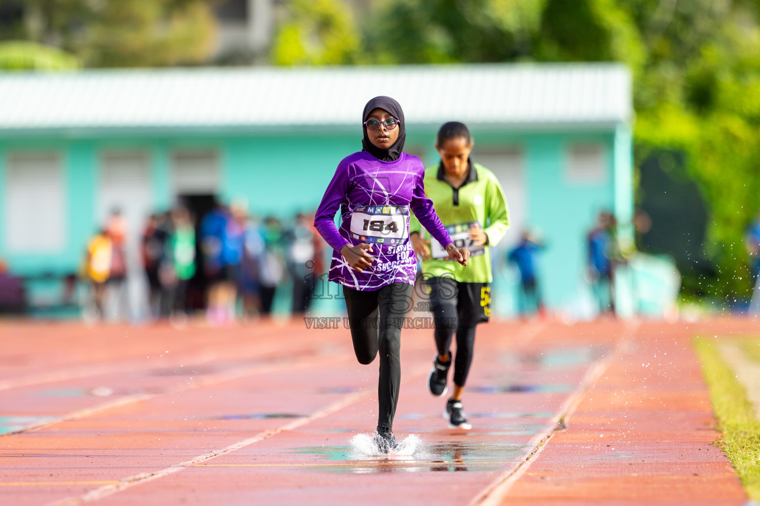 Day 1 of MWSC Interschool Athletics Championships 2024 held in Hulhumale Running Track, Hulhumale, Maldives on Saturday, 9th November 2024. 
Photos by: Ismail Thoriq / images.mv