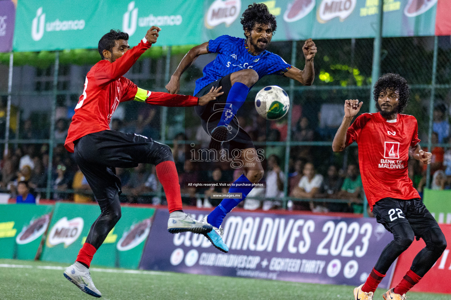 STELCO vs United BML in Quarter Final of Club Maldives Cup 2023 held in Hulhumale, Maldives, on Saturday, 12th August 2023Photos: Nausham Waheed