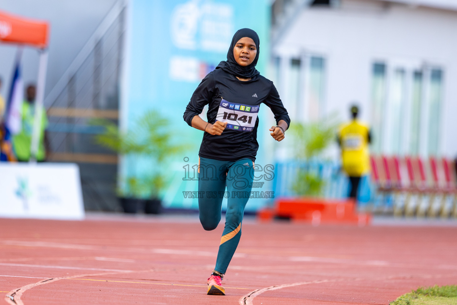 Day 2 of MWSC Interschool Athletics Championships 2024 held in Hulhumale Running Track, Hulhumale, Maldives on Sunday, 10th November 2024. Photos by: Ismail Thoriq / Images.mv