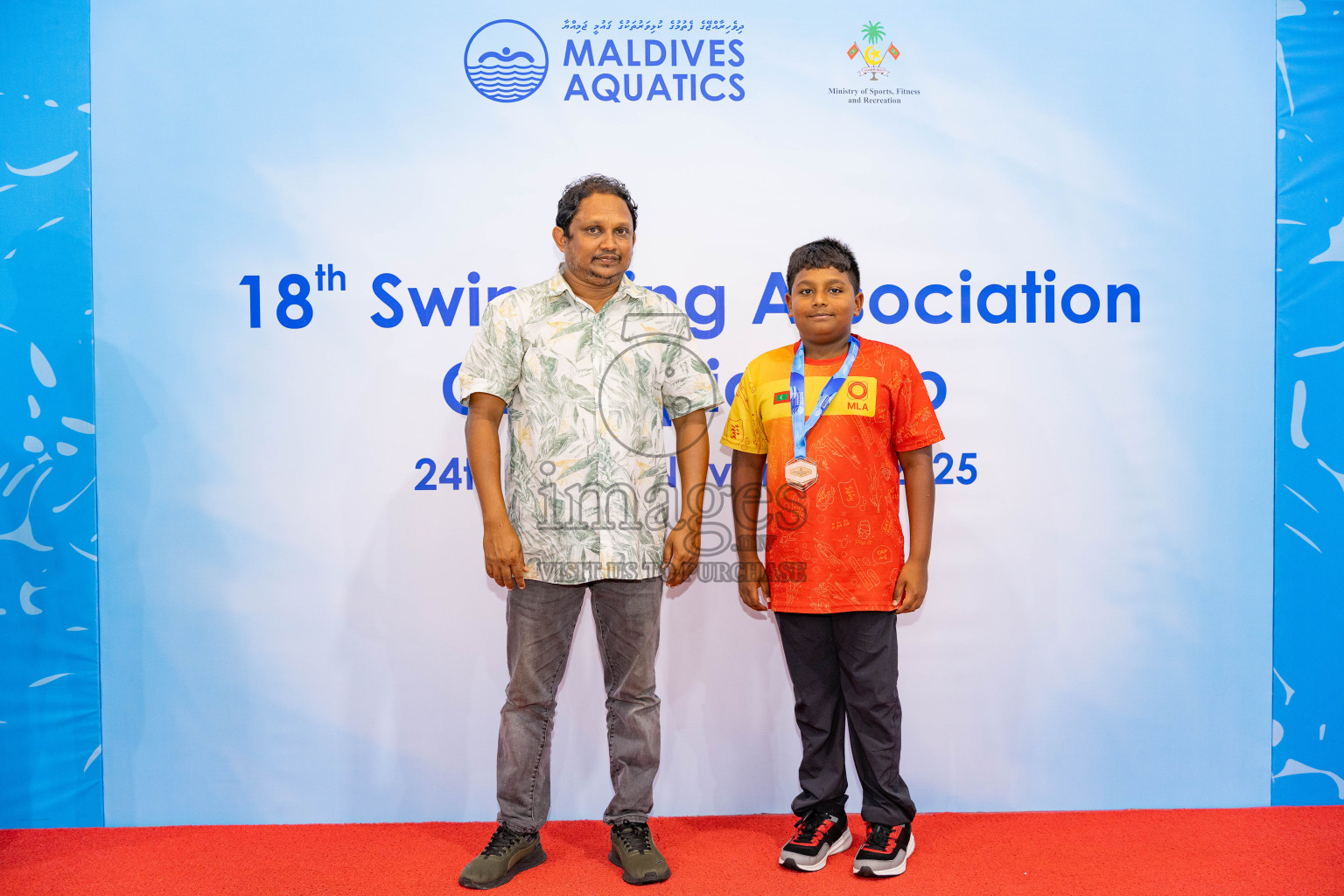 18th Swimming Association Championship 2025, Closing Ceremony was held on Saturday, 29th November 2025 at Swimming Track Hulhumale', Maldives. Photos: Areef Adam / images.mv