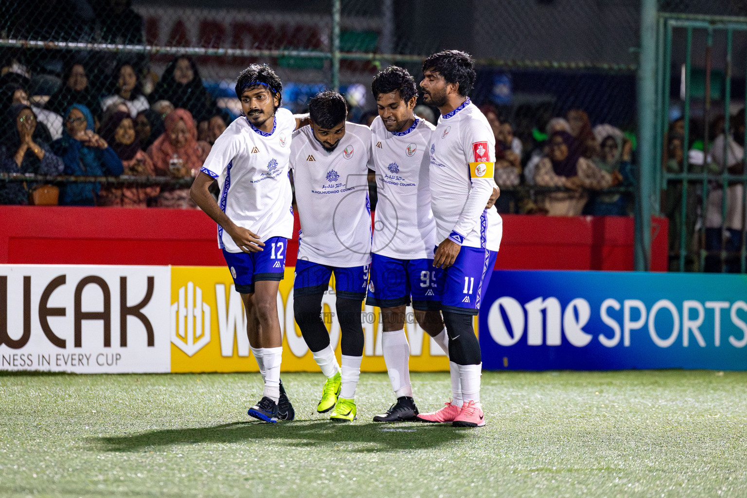 N Holhudhoo vs N Velidhoo in Day 12 of Golden Futsal Challenge 2025 was held on Thursday, 16th January 2025, in Hulhumale', Maldives.
Photos: Hassan Simah / images.mv