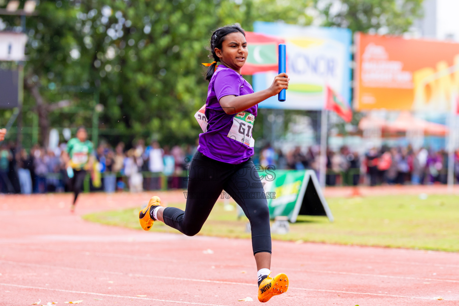 Day 6 of Inter-school Athletics Championship 2025 held in Ekuveni Synthetic Track, Male', Maldives on Sunday, 12th October 2025. Photos by: Nausham Waheed / Images.mv