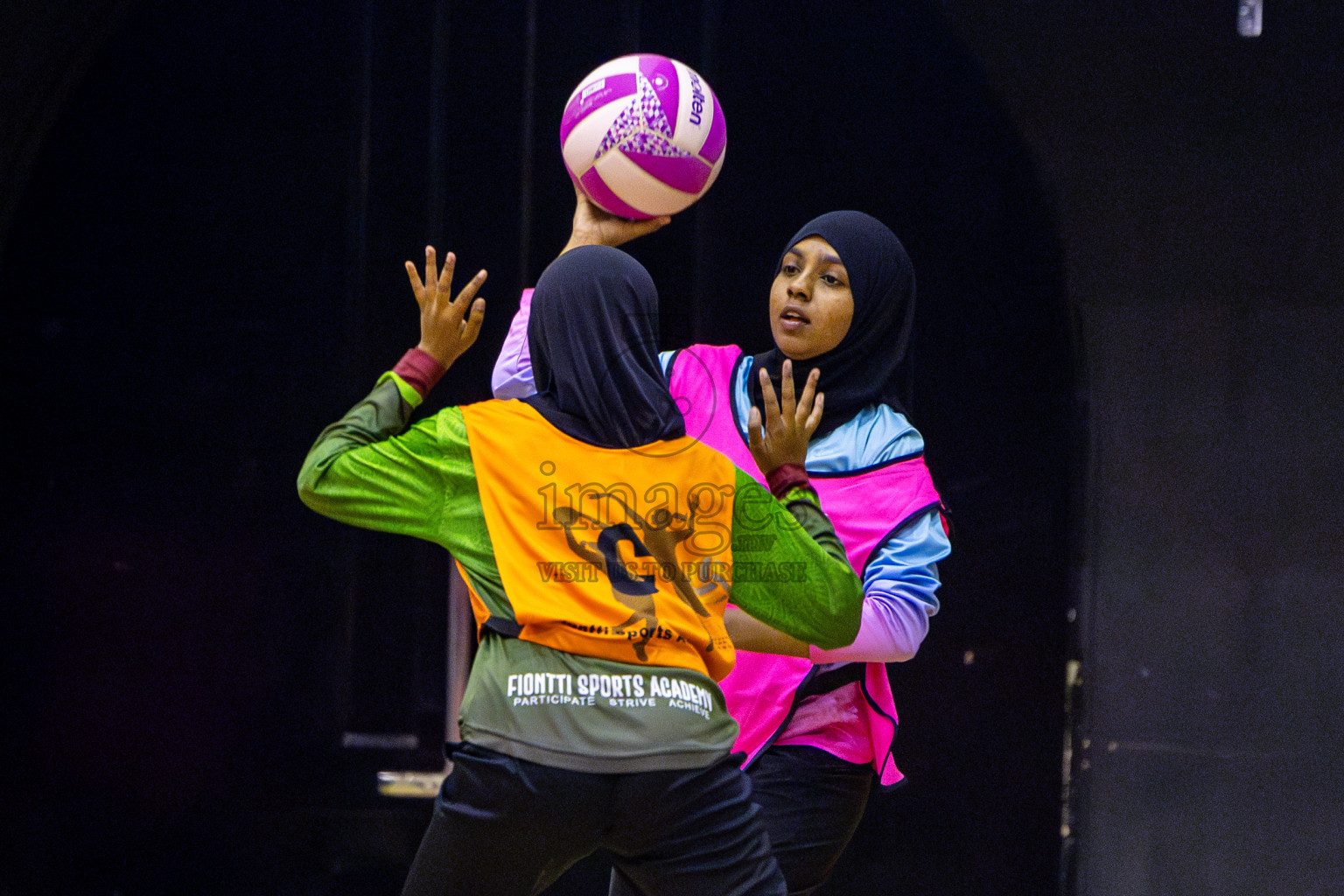 Fiontti A Team vs Young Netters A in Day 2 of 3rd Junior Championship - Netball association of Maldives, held at Social Center on Monday 20th January 2025 . Photos by Nausham Waheed