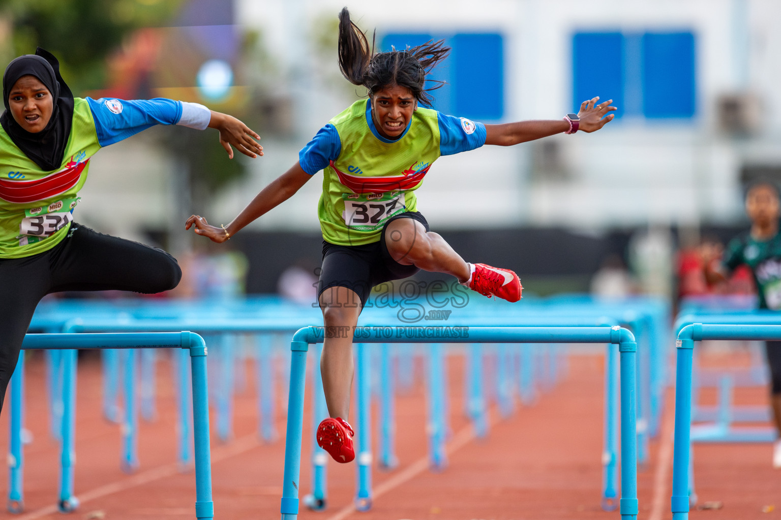 Day 2 of 12th Milo Association Championships was held in Ekuveni Track at Male', Maldives on Friday, 25th April 2025. Photos: Ismail Thoriq / images.mv