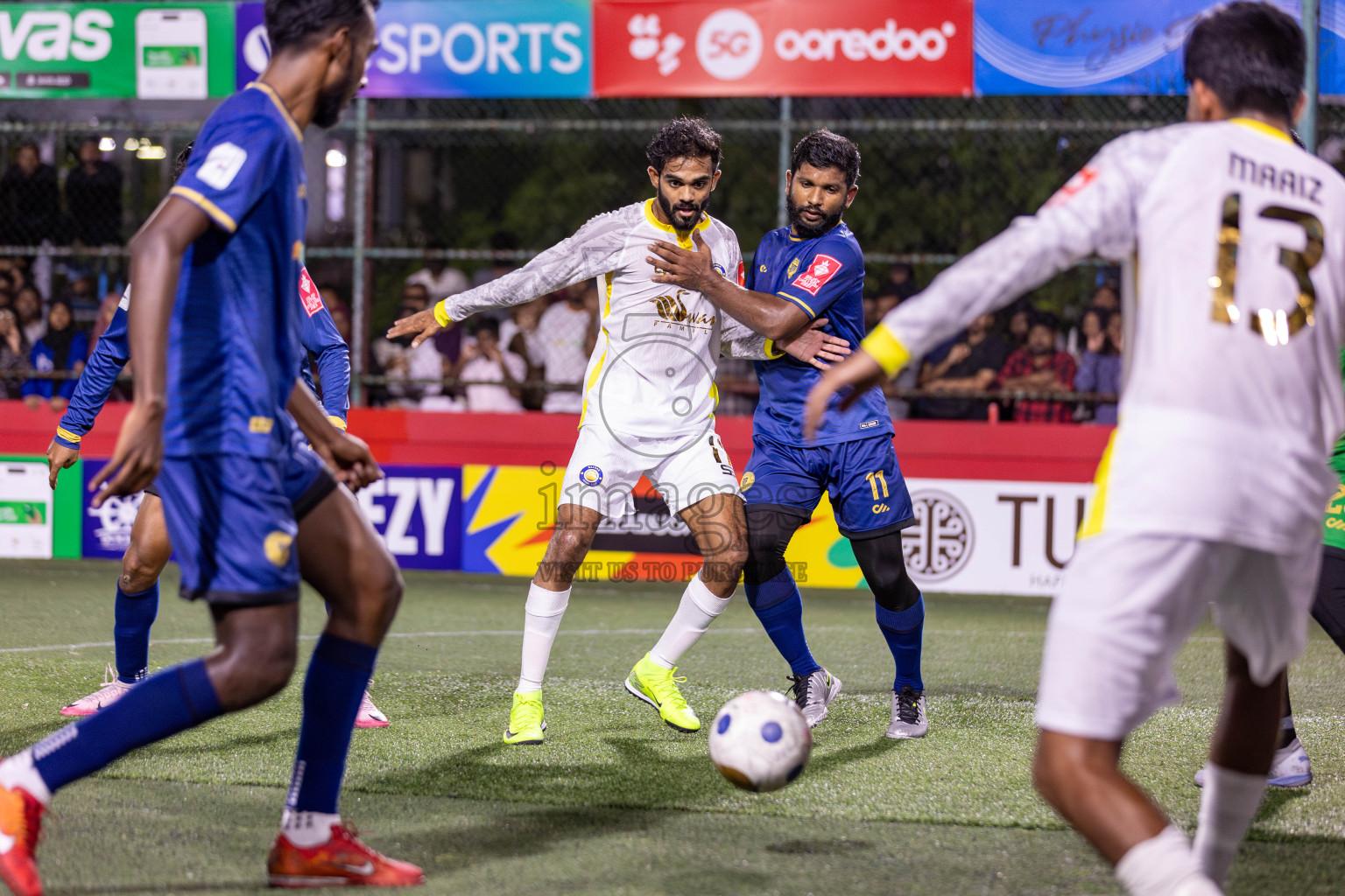 HA Baarah vs HA Maarandhoo in Day 5 of Golden Futsal Challenge 2025 on Thursday, 9th January 2025, in Hulhumale', Maldives 
Photos: Hassan Simah / images.mv