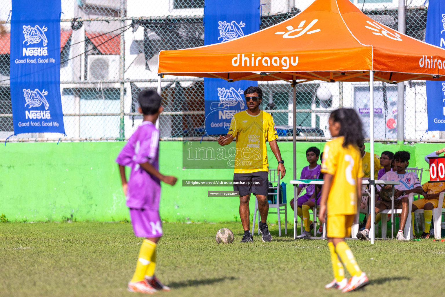 Day 2 of Nestle kids football fiesta, held in Henveyru Football Stadium, Male', Maldives on Thursday, 12th October 2023 Photos: Ismail Thoriq / Images.mv