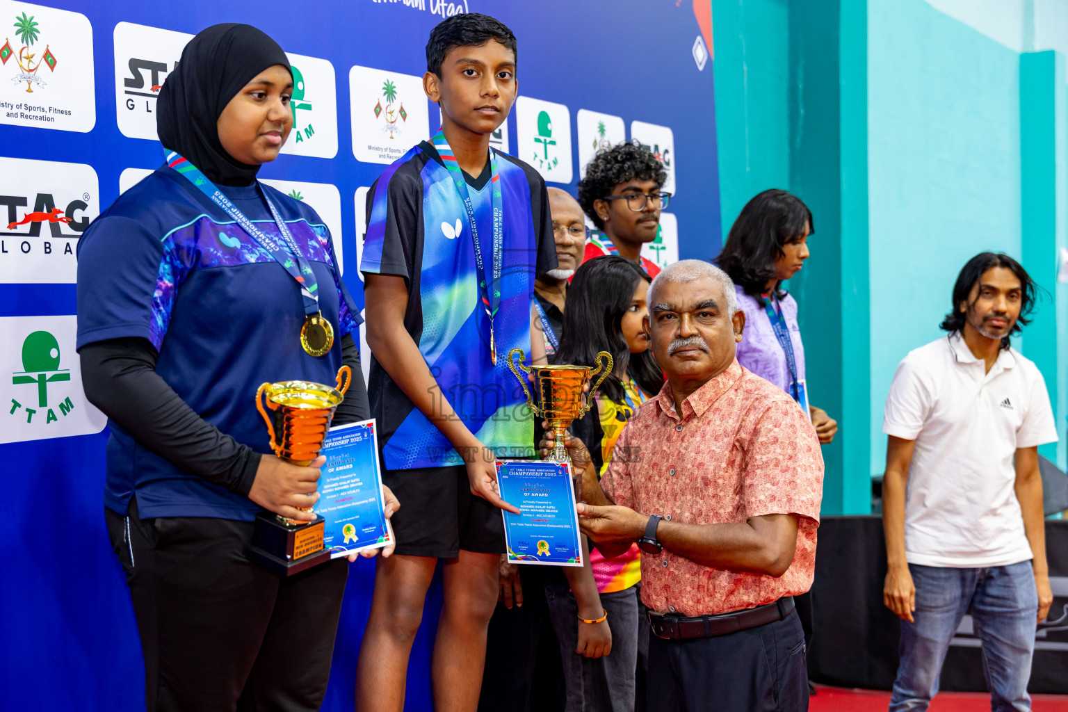 Finals of 30th Table Tennis Association Championship 2025 was held on Saturday, 20th September 2025 in Male' TT Hall, Male', Maldives. Photos: Nausham Waheed / images.mv