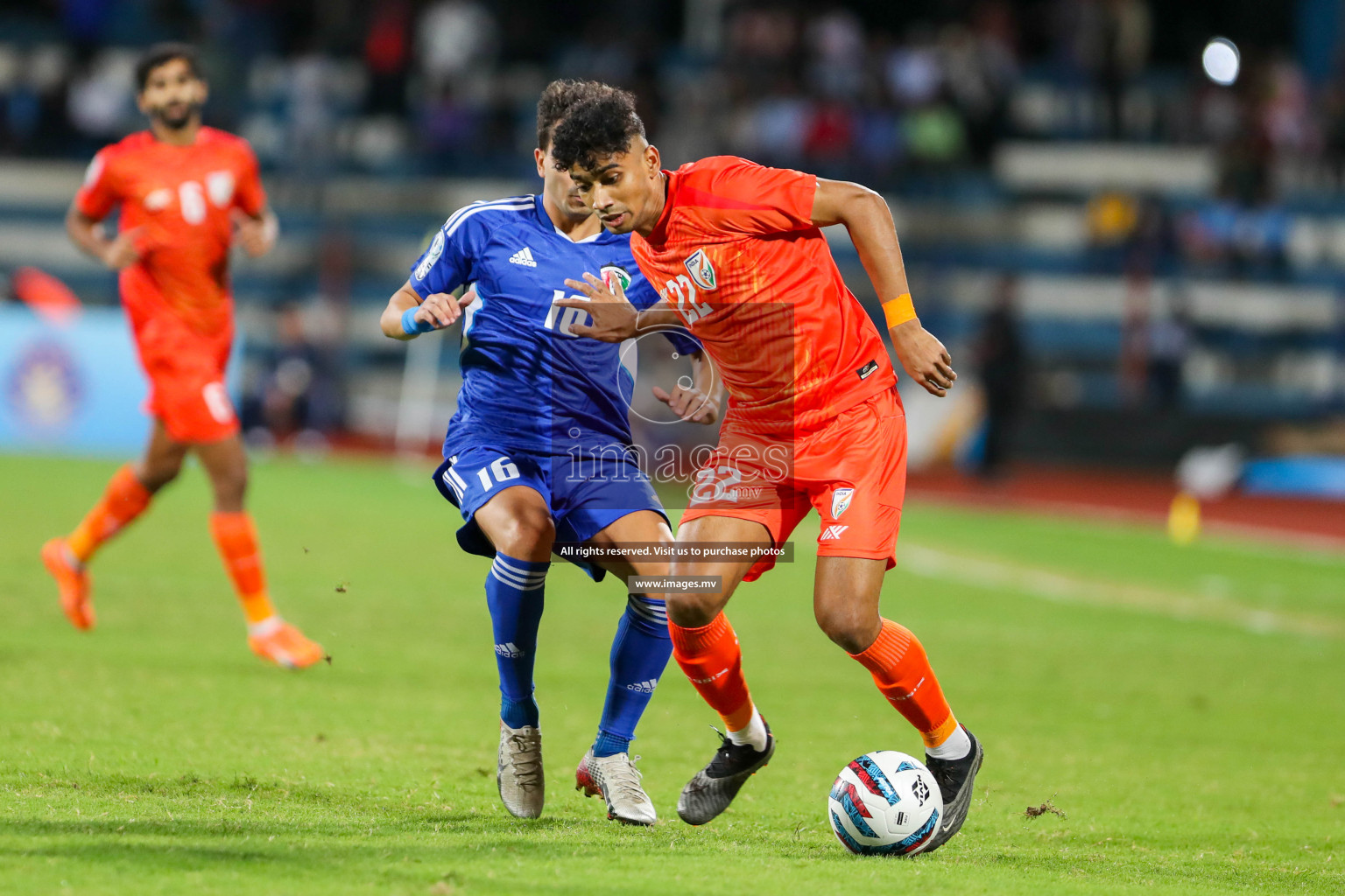 Kuwait vs India in the Final of SAFF Championship 2023 held in Sree Kanteerava Stadium, Bengaluru, India, on Tuesday, 4th July 2023. Photos: Hassan Simah / images.mv