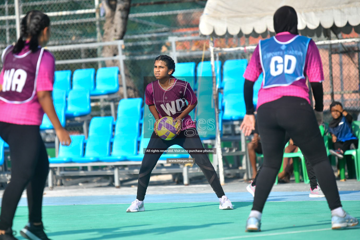 Day 1 of Junior Netball Championship 2022 on 5 March 2022 held in Male', Maldives. Photos by Nausham Waheed.