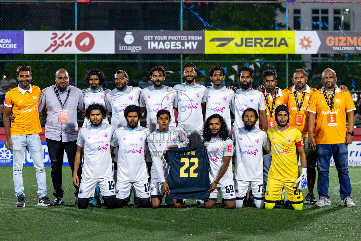 Lh. Kurendhoo VS Lh. Olhuvelifushi in Day 24 of Golden Futsal Challenge 2024 was held on Wednesday , 7th February 2024 in Hulhumale', Maldives 
Photos: Hassan Simah / images.mv